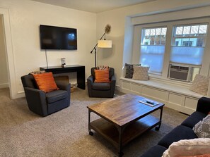 Check the window seat for games and puzzles