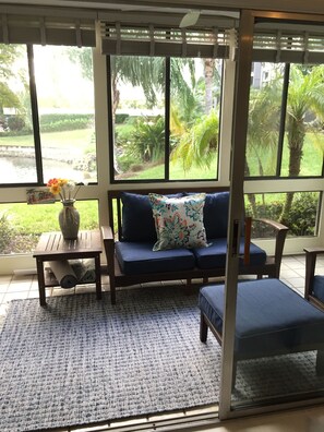Pond view from Lanai