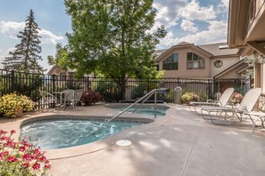 Relax and enjoy the bubbling hot tub