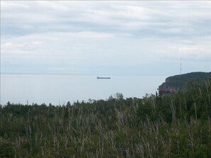 'Just sitting here watching the ships go by'... heading to Silver Bay