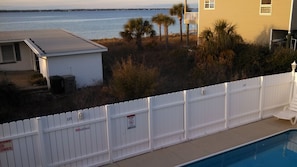 Santa Rosa Sound view from one of the upper Master Suite balconies.