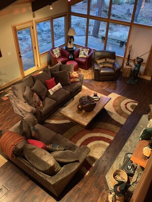 Great room with reading area