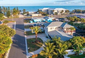 Very close to the beach - just walk across the street!
