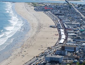 Hampton Beach coast has only 6 streets with properties on ocean side.We are on 1