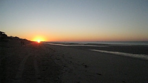 Sunrise on our beach, 
Playa Encanto