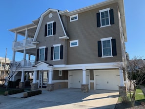 2 car garage for storage, parking for 2 cars, elevator on ground level in garage