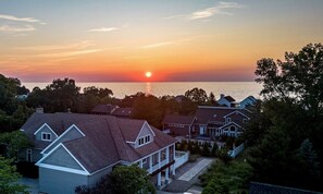 Beautiful summer sunsets on Lake Michigan