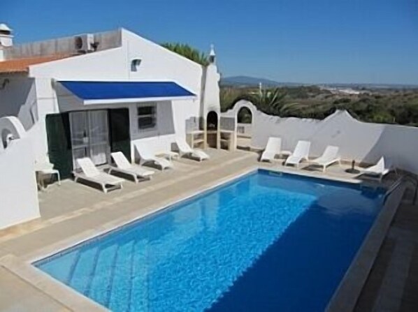 Villa private pool area.