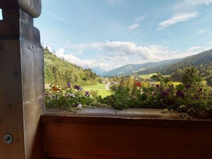 Blick von der Unterkunft