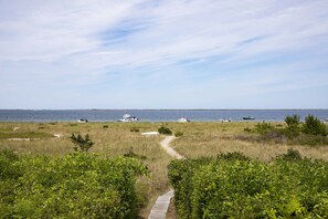 Path to your private beach on the harbor