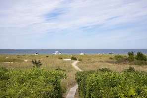 Path to your private beach on the harbor