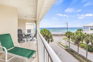 Oversized Balcony w/ Gulf View