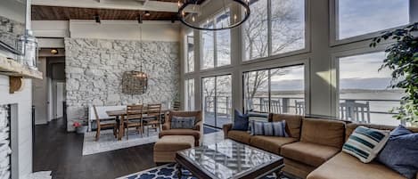 Floor to ceiling windows gives this home a spectacular view of Old Hickory Lake!