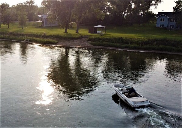 Boats can be parked right at the property.