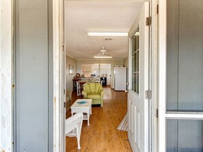 View from front door looking all the way back to the kitchen
