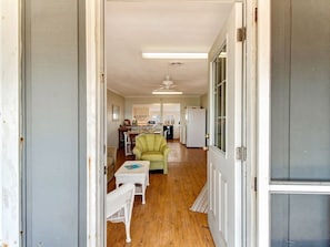 View from front door looking all the way back to the kitchen