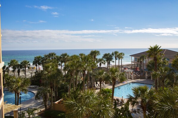 This pic was taken from your balcony. 
