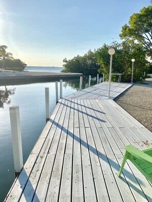 open water views from dock