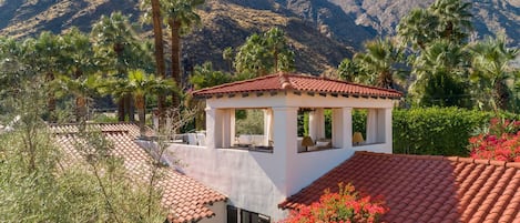 1926 Spanish Colonial Revival With Grand Tower Sitting Area Feature.