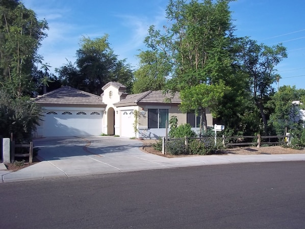 Cottage home on the right Main home on the left shared driveway.