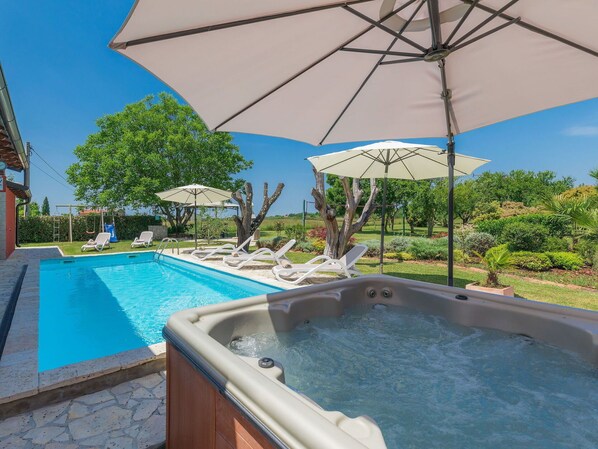 Water, Plant, Sky, Property, Building, Umbrella, Swimming Pool, Blue, Azure, Shade