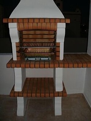 Barbecue on roof terrace