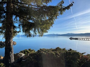 View from lower level patio
