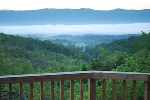 Misty Morning View
View from Living Area, Porch & Swing over the Mountain Views