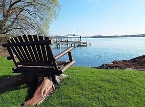 Relax by the River -  Grand Island Bridge in the distance