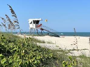 Lifeguard on duty at the pristine waters and white sand beaches of South Beach!