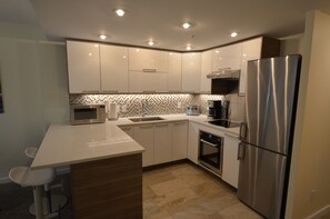 The completely re-designed kitchen: it became bright, modern and functional!