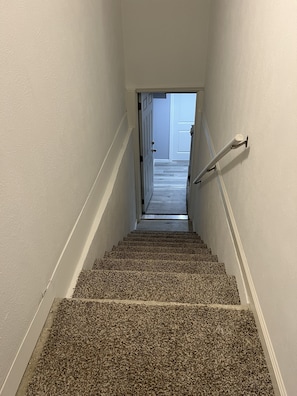 Stairs to basement unit 