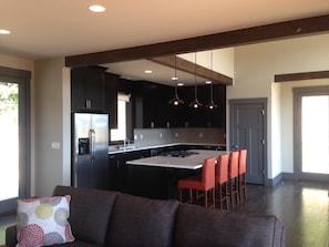 Looking into kitchen from living room.