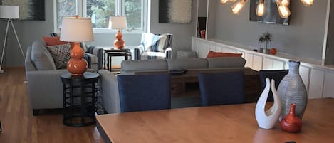 Dining and living space