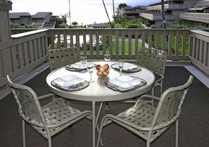 Perfect dining spot on living room lanai