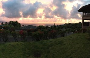 Sunrise over the North Pacific with coffee -
