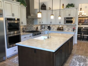 Kitchen is very well stocked with everything you will need