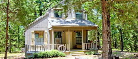 Front of cabin.