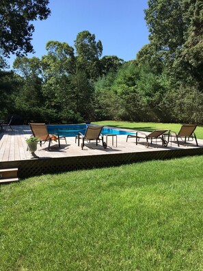 Plenty of outdoor furniture
