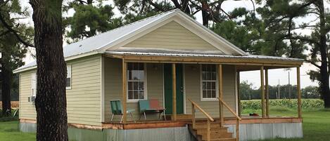 Front of the house from the private drive.