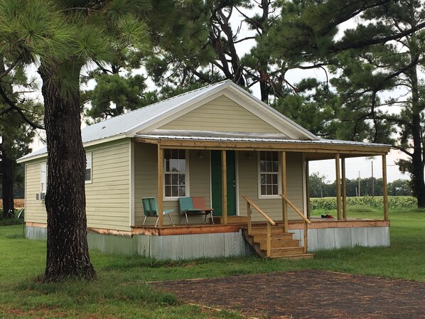 Front of the house from the private drive.