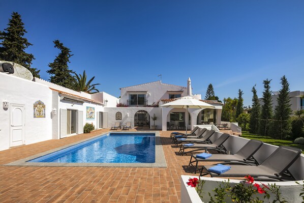 Pool and house view