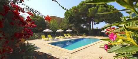 Extensive garden and private pool, 
