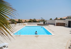 Main pool on site (2nd pool to side and children's paddling pool beyond)