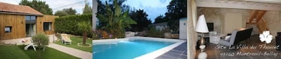 Gîte de Charme 85m2 - Piscine Chauffée - 4 + 1 lit bébé