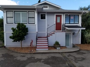 Unit is located below the main home and down a few steps.