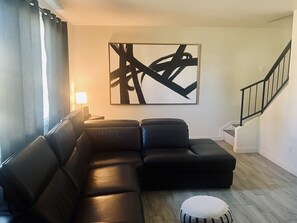 Living room with great reclining sectional