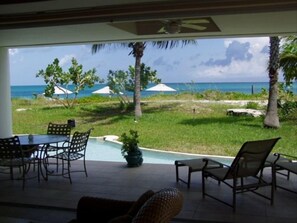 Oceanfront view from patio