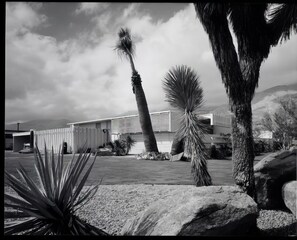 As photographed by Julius Shulman and published in 1957.  Copyright Getty Images