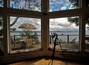 View of Hood Canal from living room.